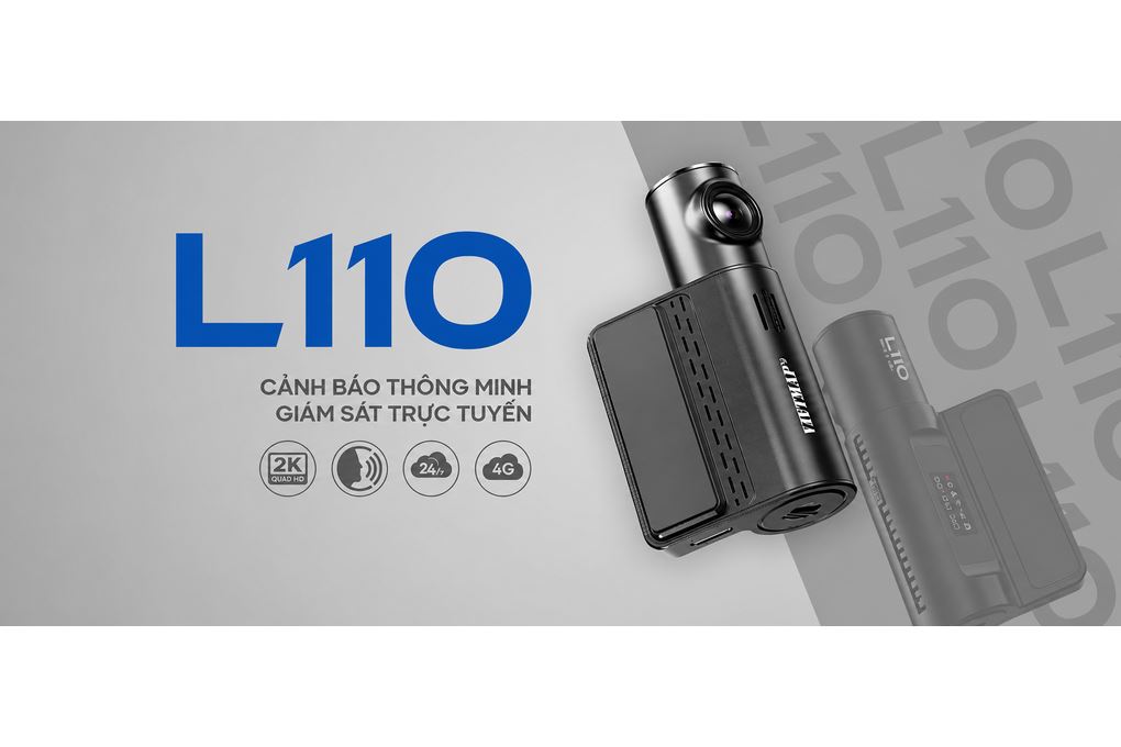 Ảnh minh họa Camera hành trình xe hơi 2K Cảnh Báo Giọng Nói 4G GPS Vietmap L110 3