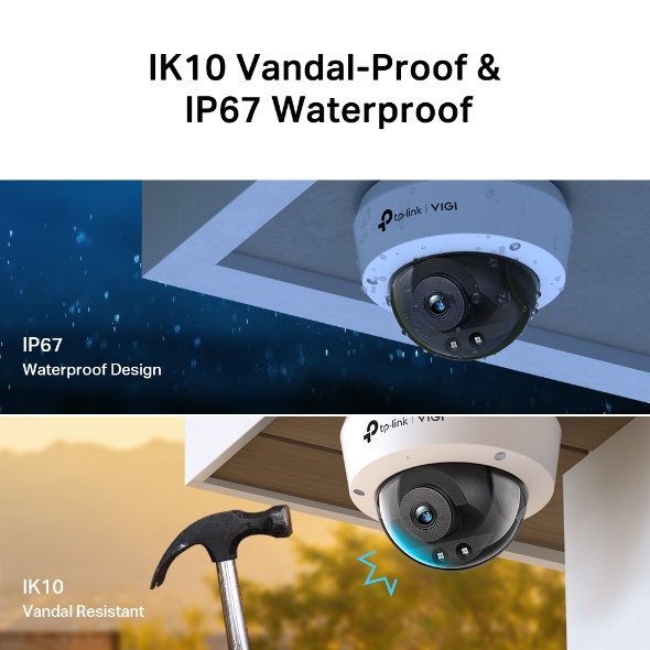 Ảnh minh họa Camera IP TP-Link Dome Hồng Ngoại 4MP VIGI C240I 2