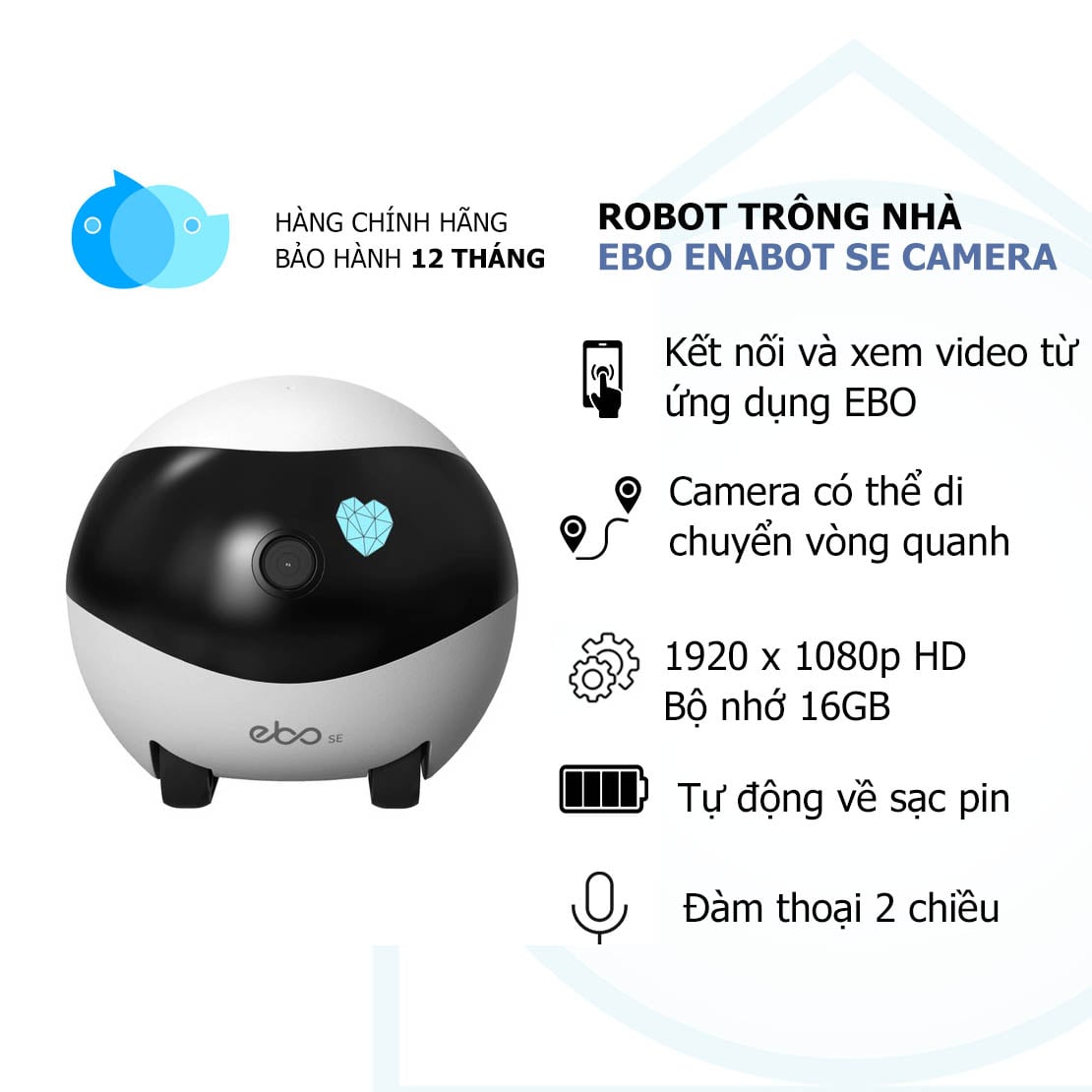 Camera trông nhà Enabot Ebo SE Smart Familybot