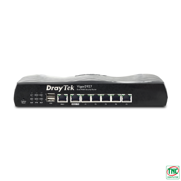 Ảnh minh họa Router cân bằng tải DrayTek 2927F (2 x GbE WAN, 5 x GbE LAN, 2 x 3G/4G USB/ SFP) 1