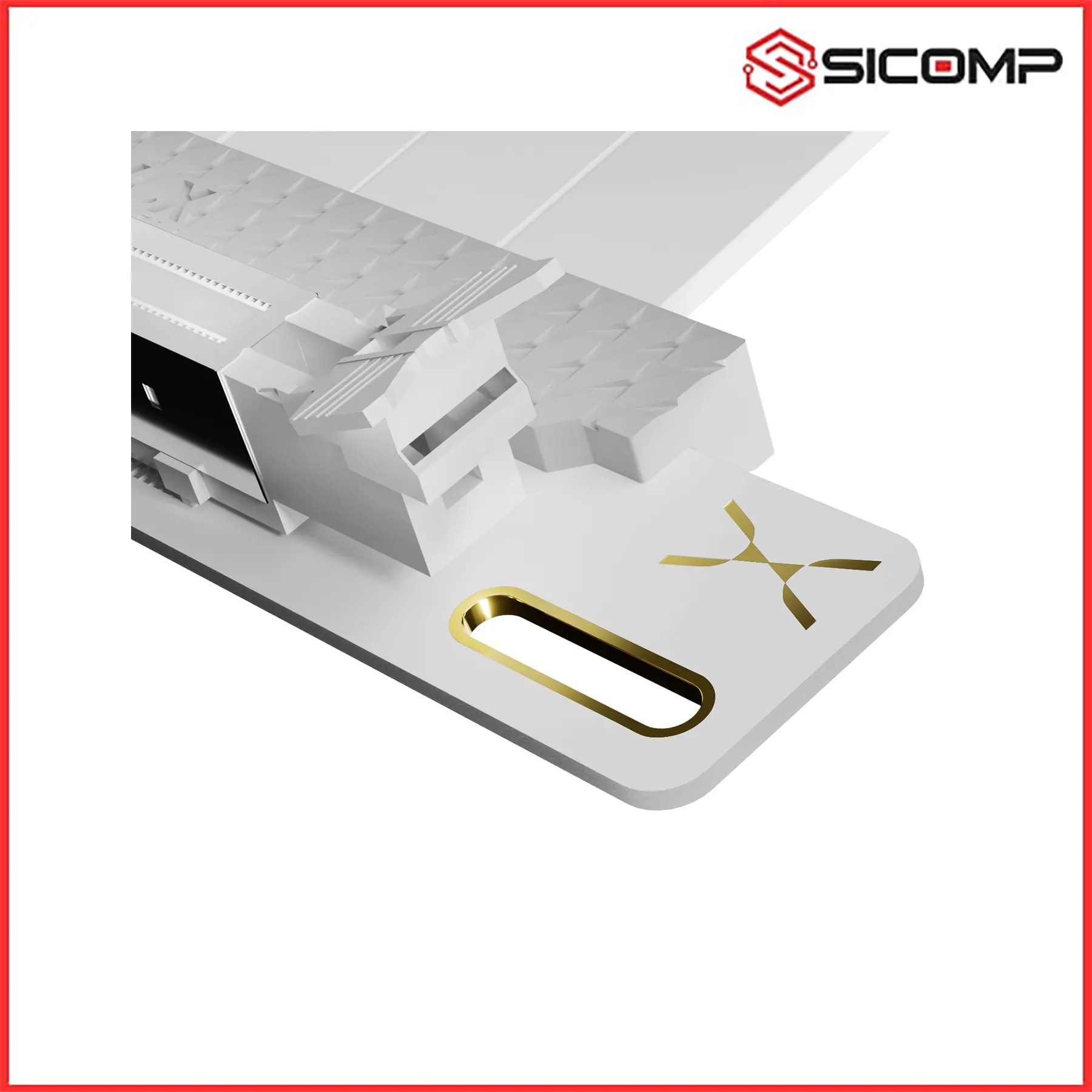 Ảnh minh họa CÁP RISER TRYX STRING 300MM PCIE 5.0 WHITE 1