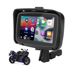  P502M Xe máy di động 5 inch CarPlay/Android Auto không dây – Kết nối thông minh, chống nước IPX7 