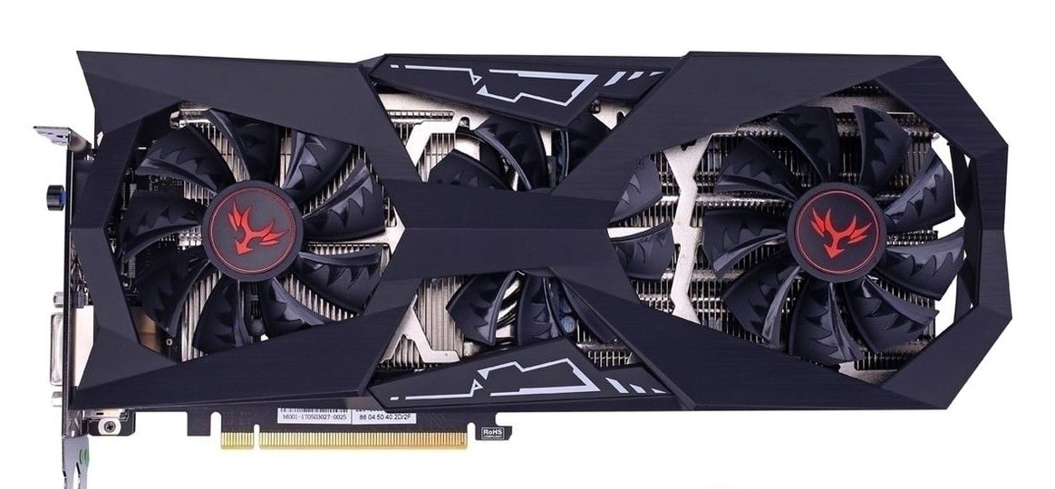 Ảnh minh họa Card màn hình Colorful iGame GTX 1070 Ti Vulcan X TOP 8GB GDDR5 1