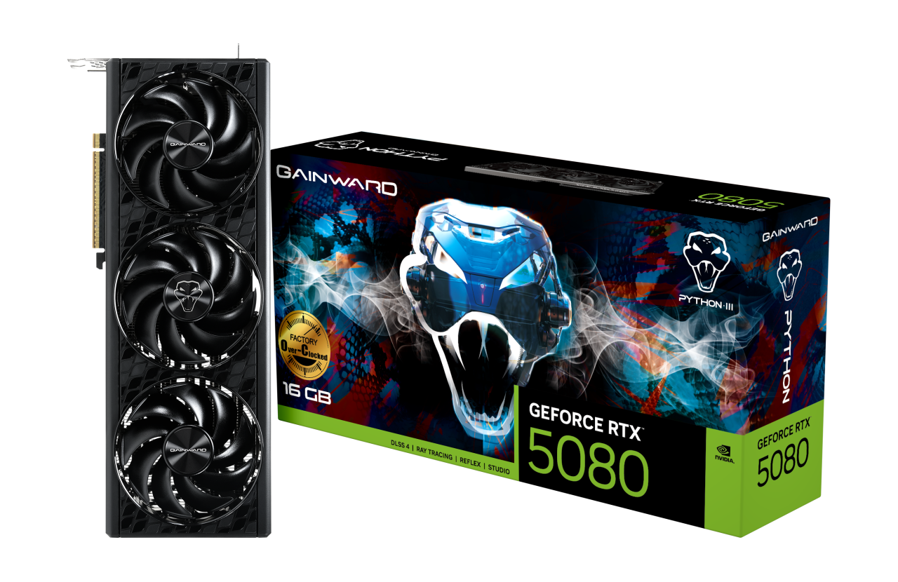 Ảnh minh họa Card màn hình GAINWARD RTX 5080 PYTHON III 16GB GDDR7 256bit 1