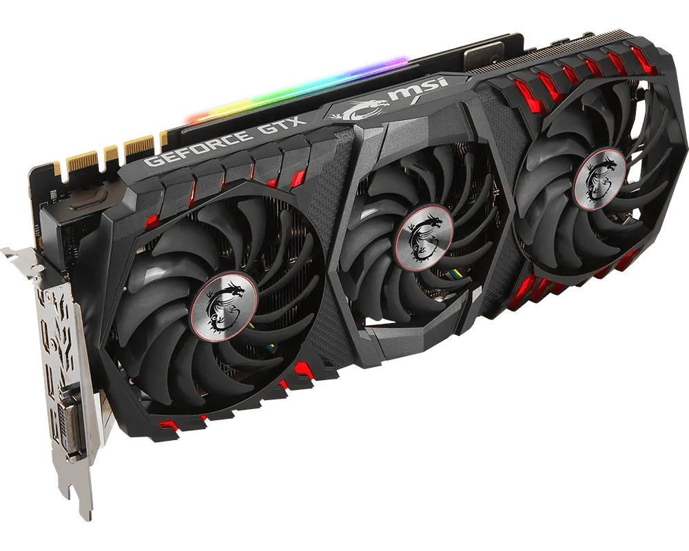 Ảnh minh họa Card màn hình MSI GeForce GTX 1080 Ti Gaming X Trio 11GB GDDR5X 2