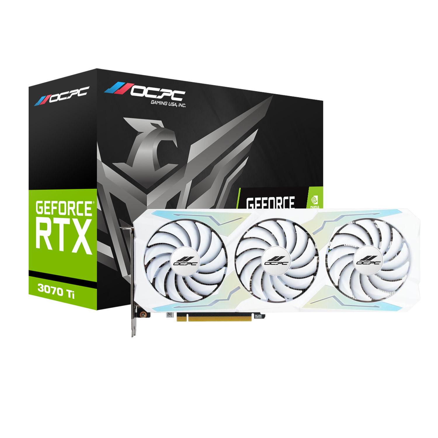 Card màn hình OCPC RTX 3070 XE 8GB GDDR6 [Màu trắng, 3 FAN]