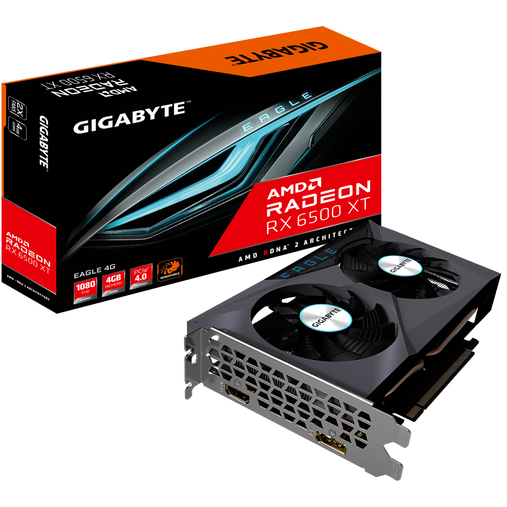 CARD MÀN HÌNH RX 6500 XT 4G OC 2ND BH 6T