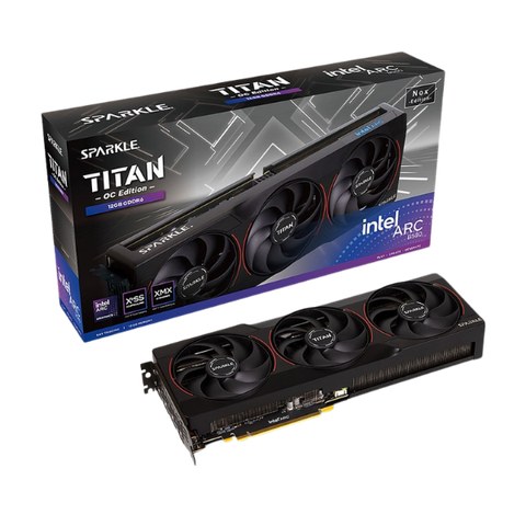 Card màn hình SPARKLE Intel Arc B580 TITAN Nox OC 12GB GDDR6
