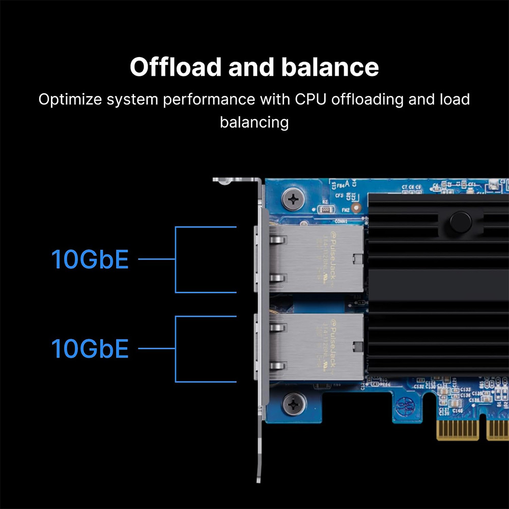 Ảnh minh họa Card mạng Synology E10G30-T2 Dual Port 10 Gigabit RJ-45 1