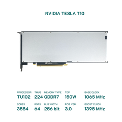  Card Nvidia Tesla T10 16GB GDDR6 