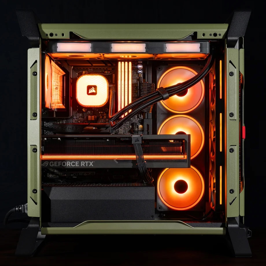 Ảnh minh họa Case Corsair WARTHOG RS Olive Drab 2