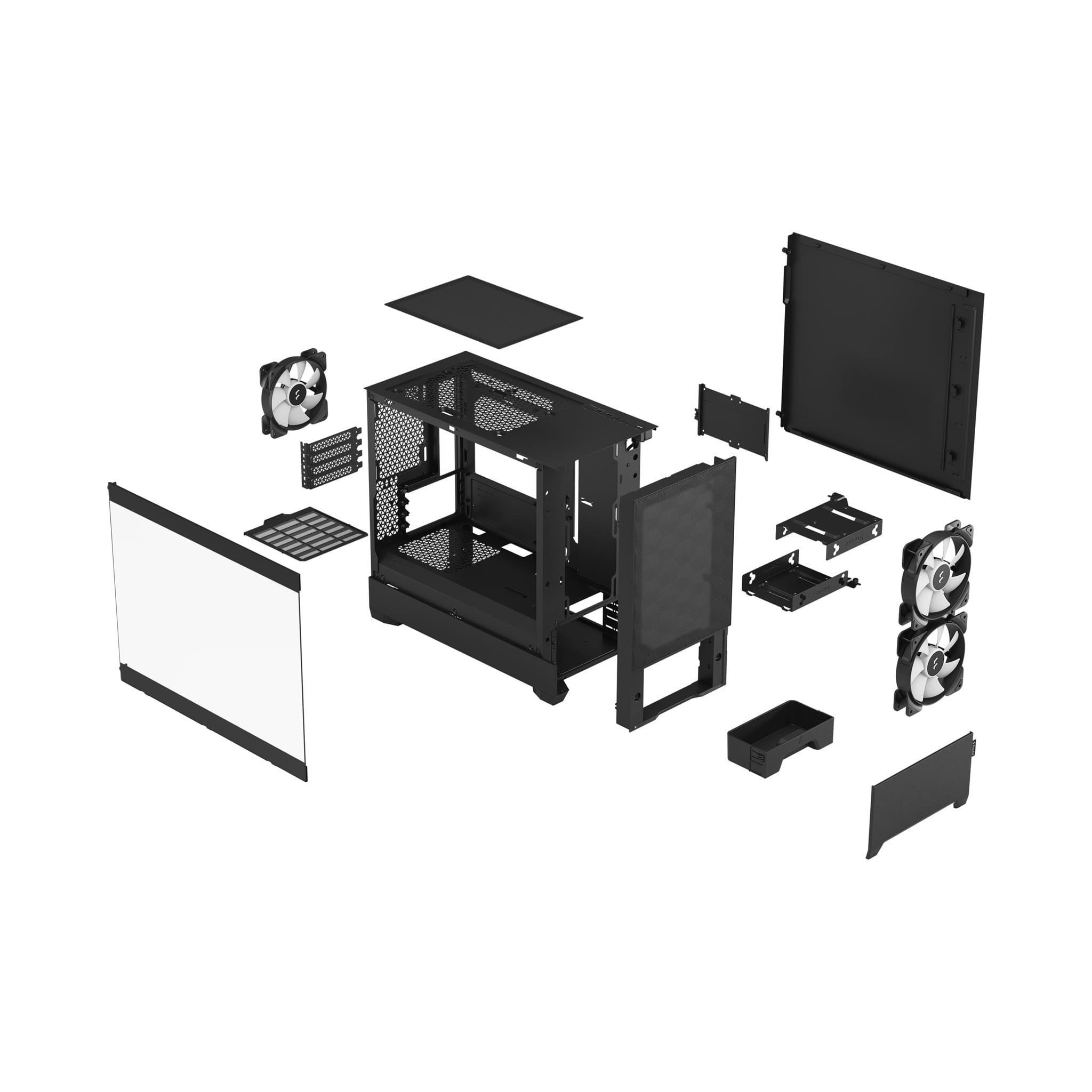 Ảnh minh họa Case Fractal Design Pop Mini Air RGB Black TG Clear Tint 1