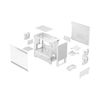 Case Fractal Design Pop Mini Air RGB White TG Clear Tint