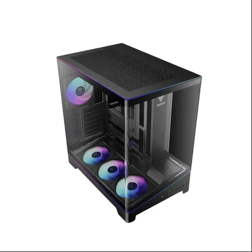 Case GAMDIAS ATLAS P6 CG – ATX | Black | 4 Fan ARGB