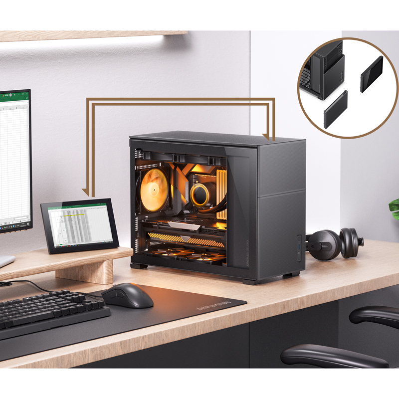 Ảnh minh họa Case Jonsbo D31 STD SC Black (ITX/DTX/M-ATX) 1