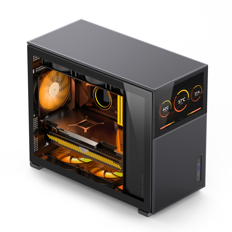 Ảnh minh họa Case JONSBO TK-3 BLACK (ATX/Mid Tower/Màu Đen/Kính Cong) 2