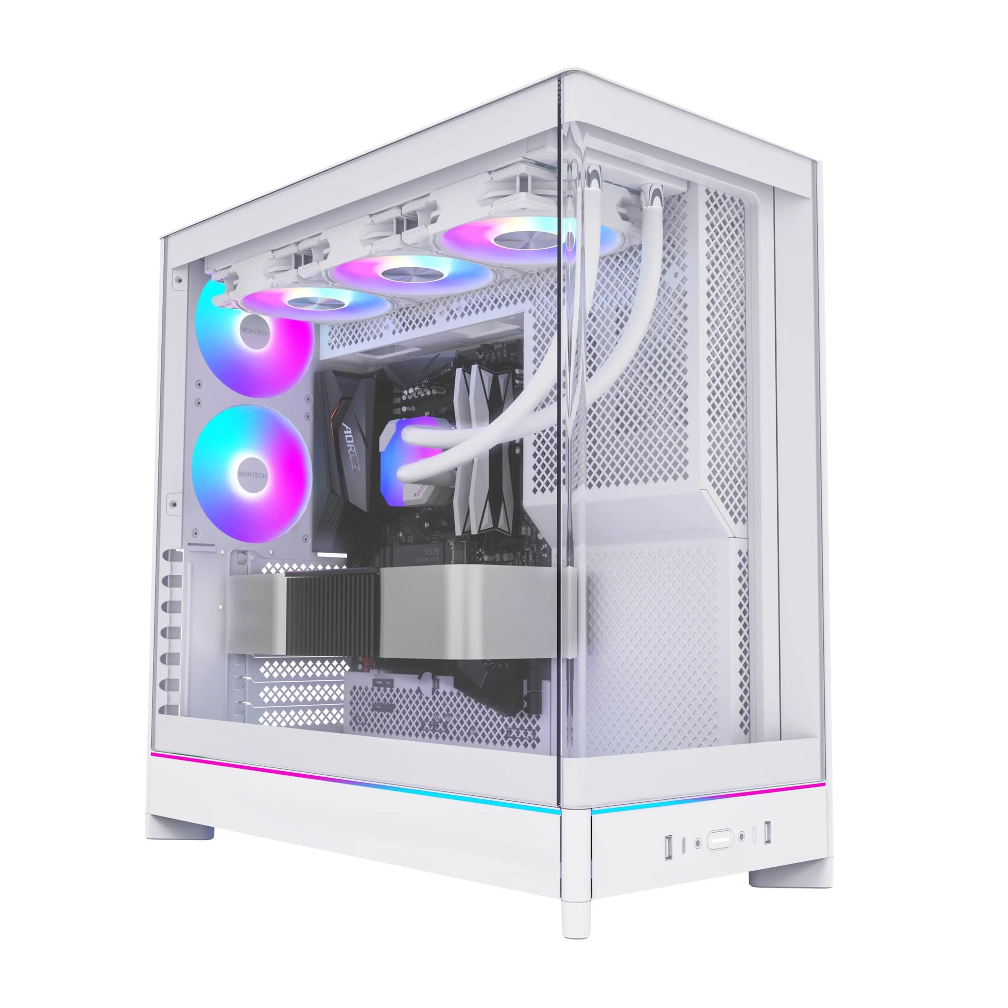 Ảnh minh họa Case Montech HS02 PRO White 1