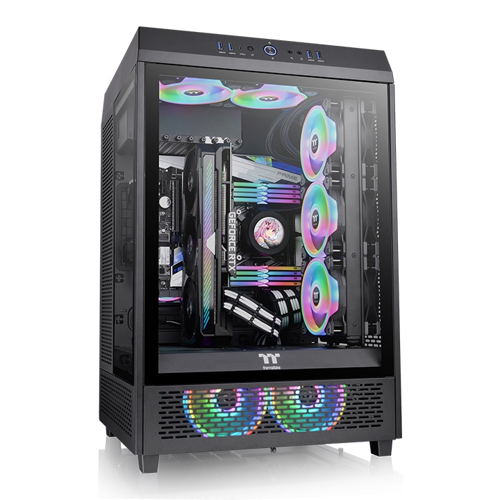 Case Thermaltake The Tower 500 Mid Tower Chassis (Black)