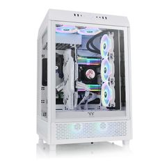  Case Thermaltake The Tower 500 Snow Mid Tower Chassis (White) 