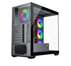  Case SAMA SV01 ATX Black – 4 Fan ARGB, Hub, hỗ trợ VGA 410mm 