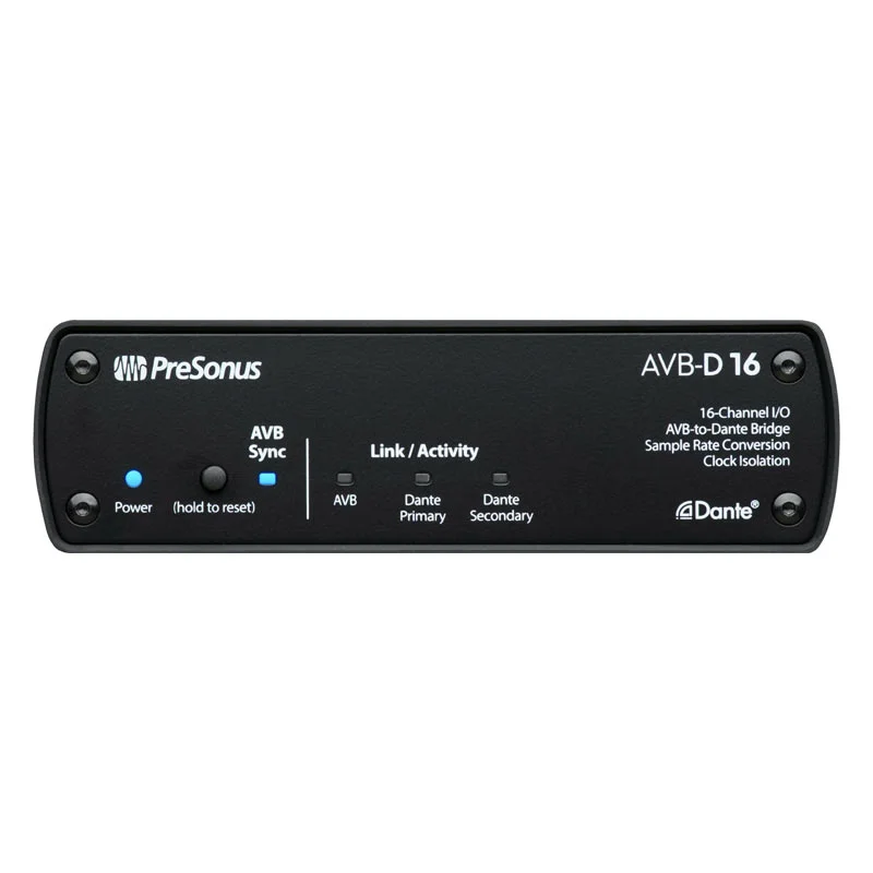Cầu nối PreSonus AVB-D16, 16 x 16 AVB, 16 x 16 Dante