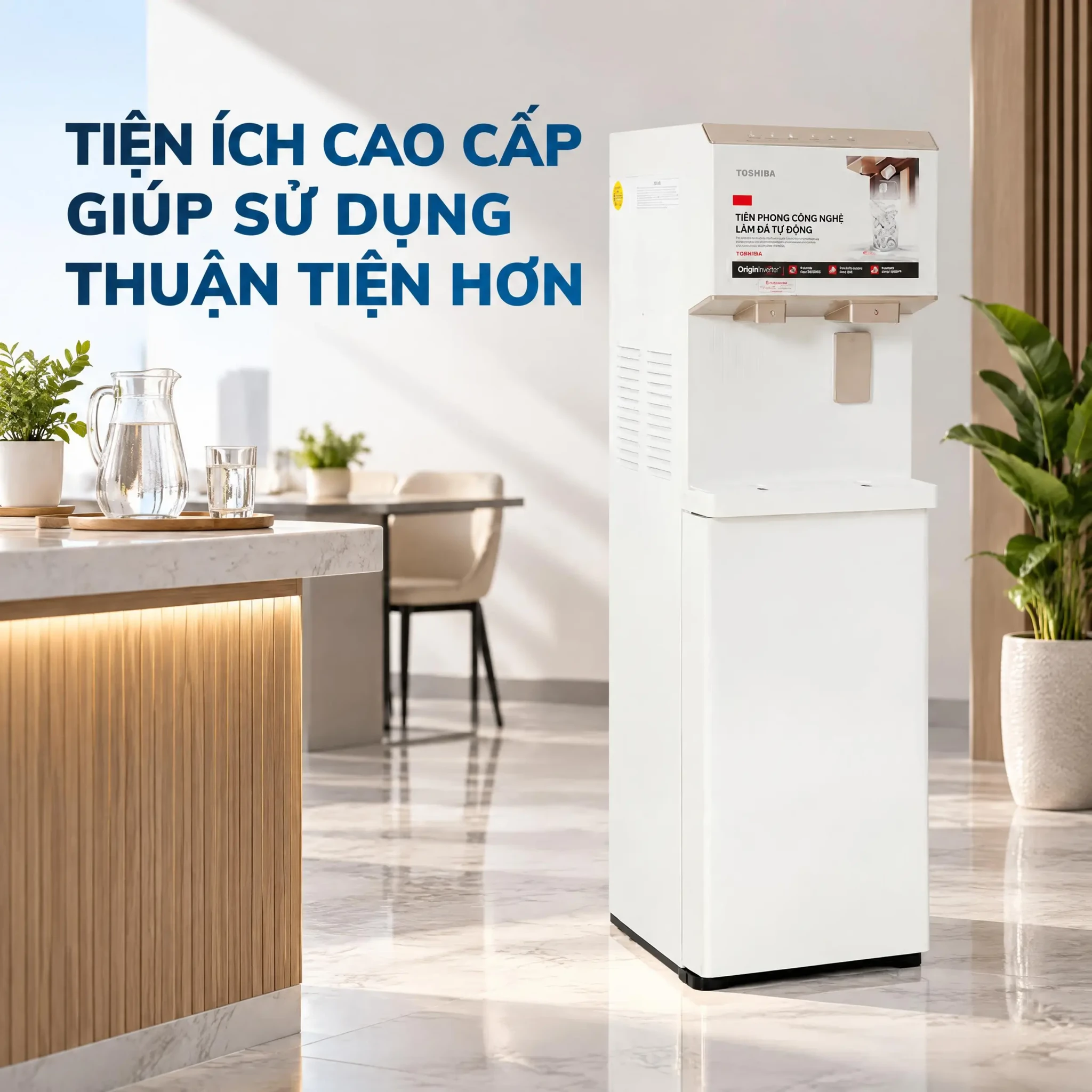 Ảnh minh họa Cây nước nóng lạnh và làm đá Toshiba RWF-IW2469BVN(W) 660W 1