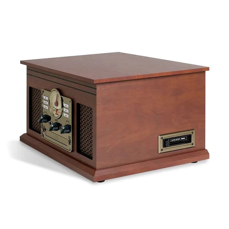 Ảnh minh họa Máy hát đĩa than + Đầu CD + Đài FM Victrola Nostalgic Quincy, Bluetooth (33 1/3, 45, 78 vòng/phút) 2