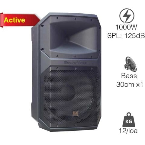 Loa Electro voice Eviva 12P, Bass 30cm, Công suất 1000W, Max SPL
