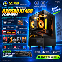  PC GAMING PCAP EVO GM ADVANCED RX6500 XT 4GB / AMD Ryzen 5 5500 / RAM 