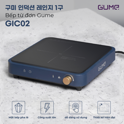 Bếp Từ Đơn GIC LITE 02 GUME Hàn Quốc - GIC-02