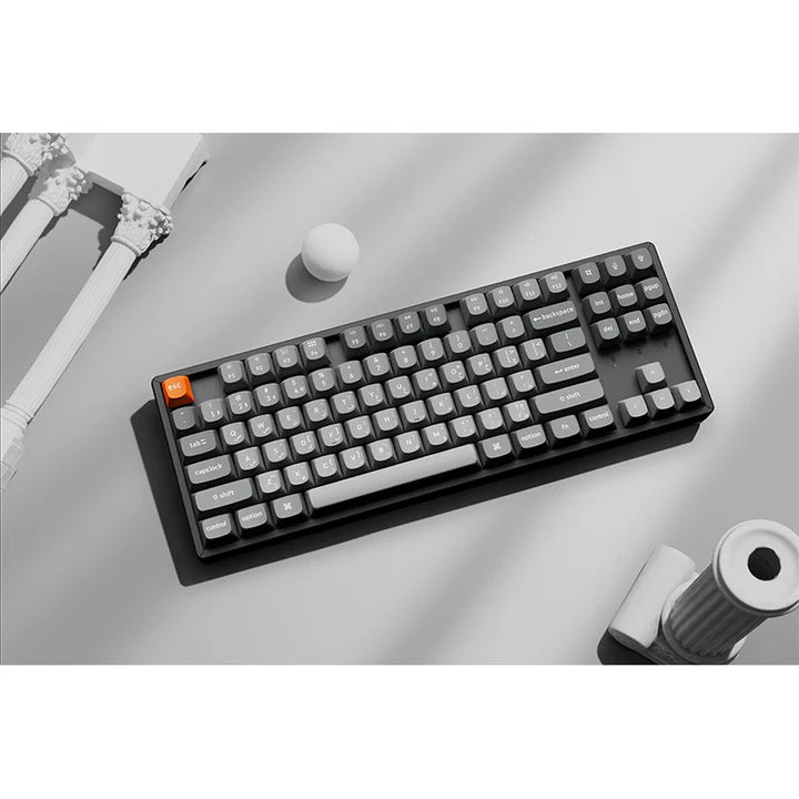 Ảnh minh họa Bàn phím cơ chơi game không dây TKL QMK RGB Keychron K8 Max với switch Keychron Super Red, bố cục English/Arabic - Đen 1