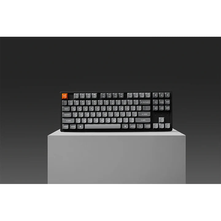 Ảnh minh họa Bàn phím cơ chơi game không dây TKL QMK RGB Keychron K8 Max với switch Keychron Super Red, bố cục English/Arabic - Đen 2