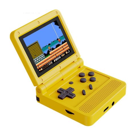 Powkiddy V90 – Máy chơi game cầm tay 3.0 inch IPS Retro 64-bit 16GB (Màu vàng)