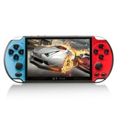  X7 Plus Trò chơi cổ điển Retro Blue & Red– Máy chơi game cầm tay HD 5,1 inch với bộ nhớ 8G 