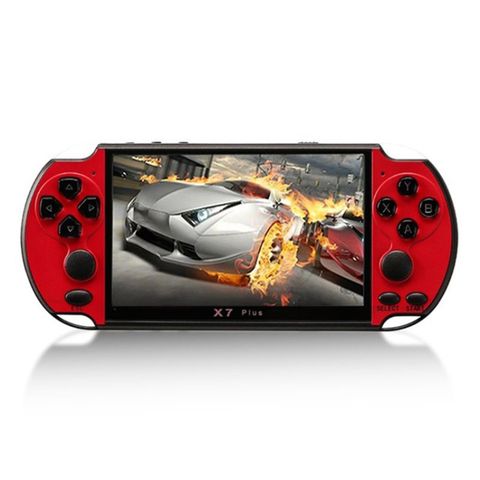 X7 Plus Trò chơi cổ điển Retro Red – Máy chơi game cầm tay HD 5,1 inch với bộ nhớ 8G