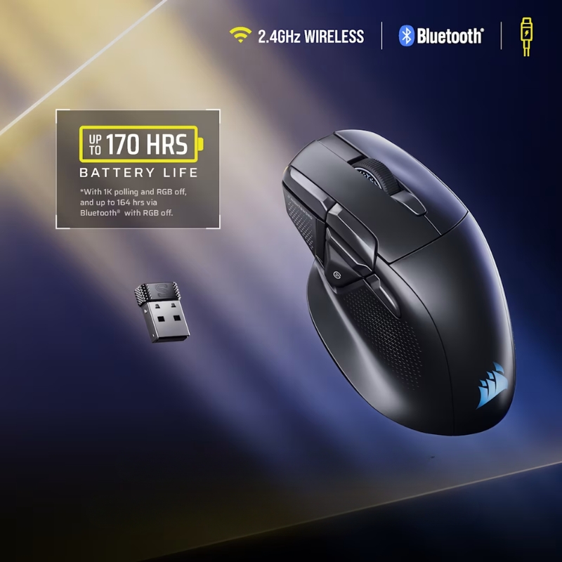 Ảnh minh họa Chuột Corsair NIGHTSWORD v2 WIRELESS 2