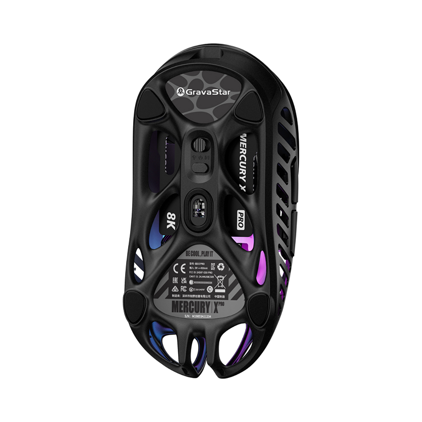 Ảnh minh họa Chuột GravaStar Mercury X Pro + 8K Dongle (Galaxy Black) 2