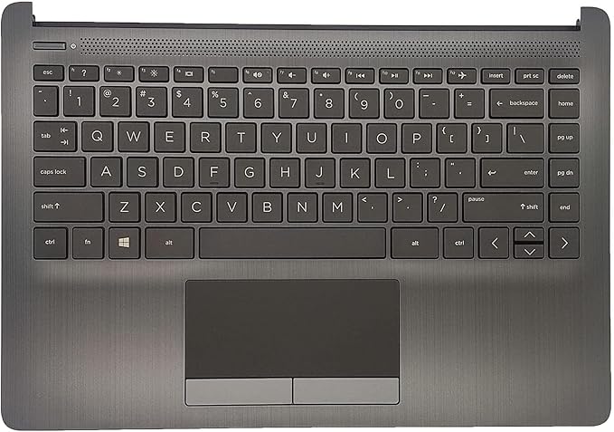 Thay Vỏ Laptop HP 14Z-DK 14-DK 14-CF 14S-CF 14-DF Series Laptop Non-Backlit Keyboard Assembly Top Cover Touchpad L24818-001 Gray Replacement Upper Case Palmrest for Zin