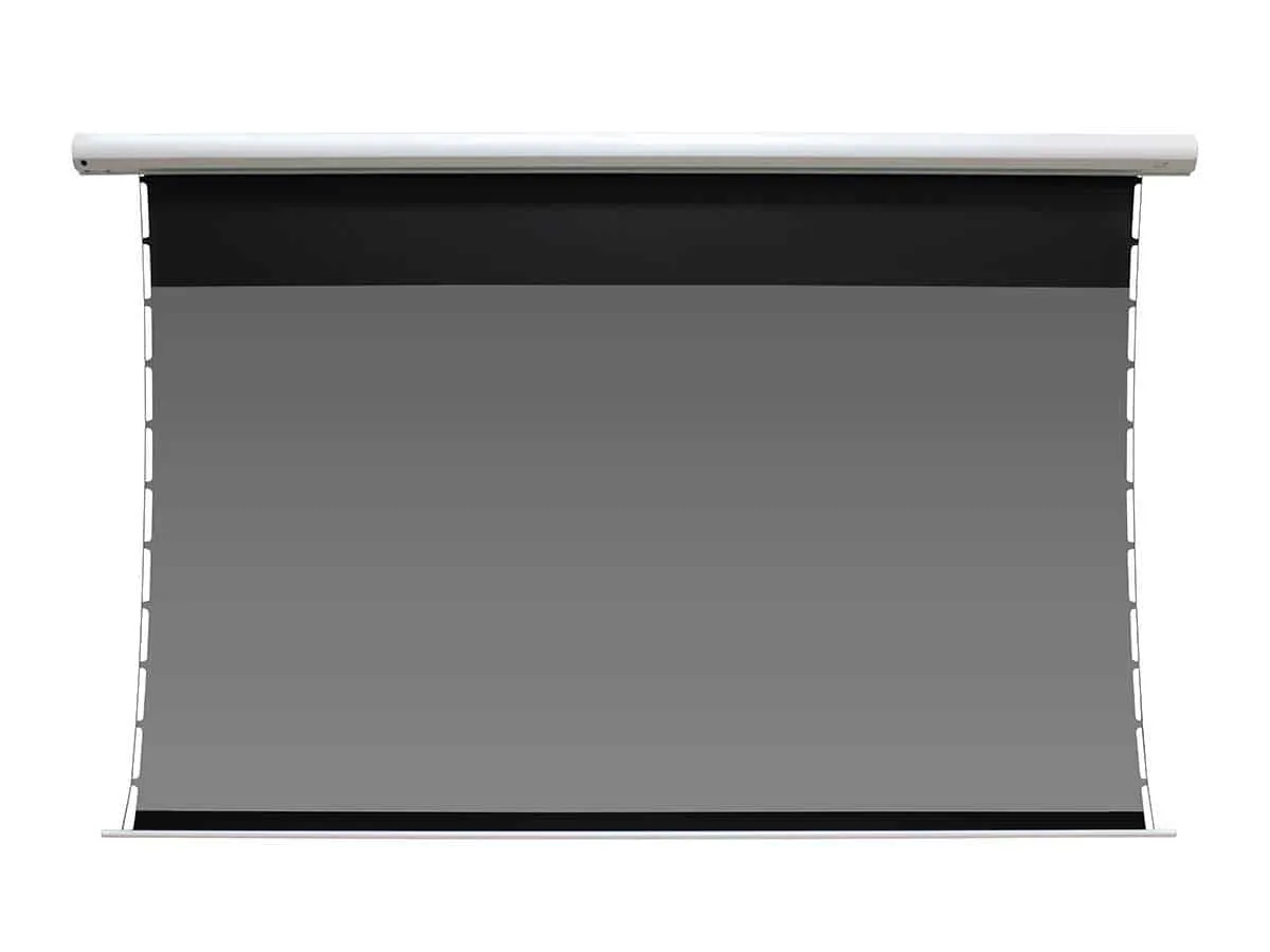 Ảnh minh họa Màn chiếu Elite Screens Starling Tab-Tension CLR 3 121 inch STT121XH2-CLR3 – Màn điện căng 2 mép chống sáng cho UST 3
