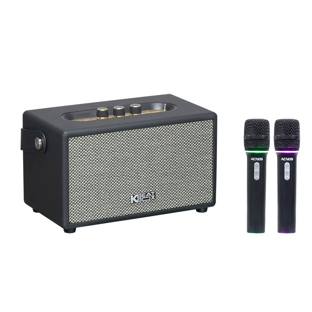 Ảnh minh họa Soncamedia ACNOS S30 V2 – Loa karaoke xách tay 30W-120W, Bass Đôi 7.5cm, Kèm 2 Micro 1