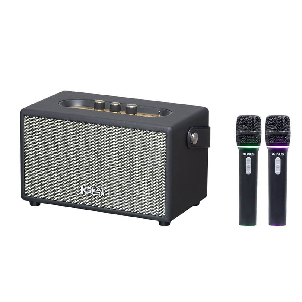 Ảnh minh họa Soncamedia ACNOS S30 V2 – Loa karaoke xách tay 30W-120W, Bass Đôi 7.5cm, Kèm 2 Micro 2