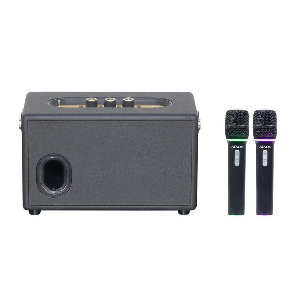 Ảnh minh họa Soncamedia ACNOS S30 V2 – Loa karaoke xách tay 30W-120W, Bass Đôi 7.5cm, Kèm 2 Micro 3