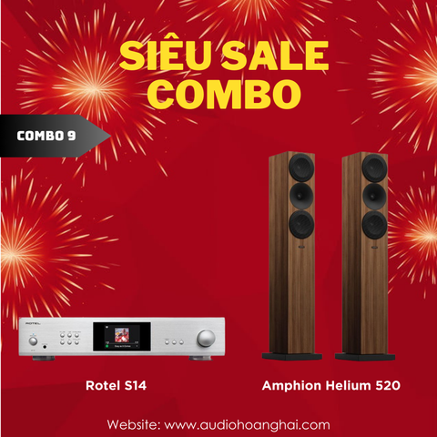 Combo 9: Rotel S14 + Amphion Helium 520