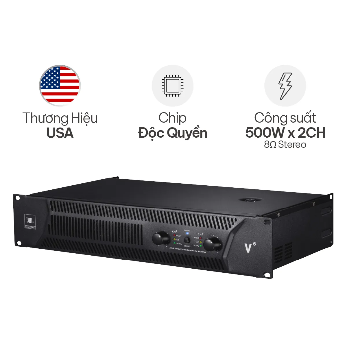 Ảnh minh họa Combo đẩy vang KM26 (JBL V6 + JBL VX9) 2
