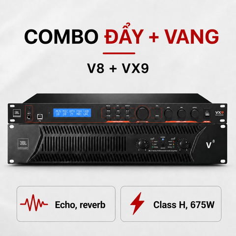 Combo đẩy vang KM27 (JBL V8 + JBL VX9)
