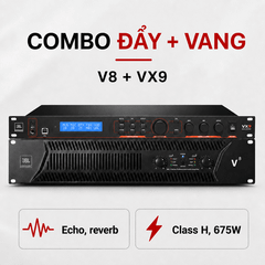  Combo đẩy vang KM27 (JBL V8 + JBL VX9) 