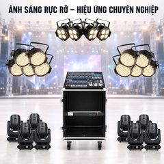  Combo đèn ánh sáng sân khấu, sự kiện, đám cưới 02 