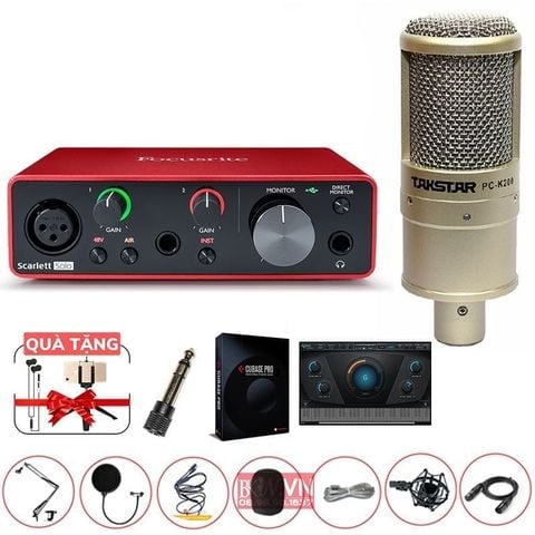 Combo Focusrite solo gen 3 micro PC-K200