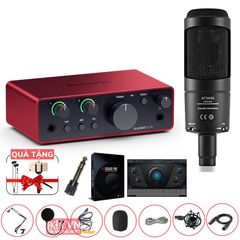  Combo Focusrite Solo Gen 4 Mic At2035 Chính Hãng 