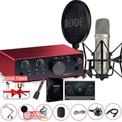  Combo Focusrite Solo Gen 4 Mic Rode NT1 5th 